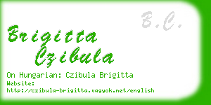 brigitta czibula business card